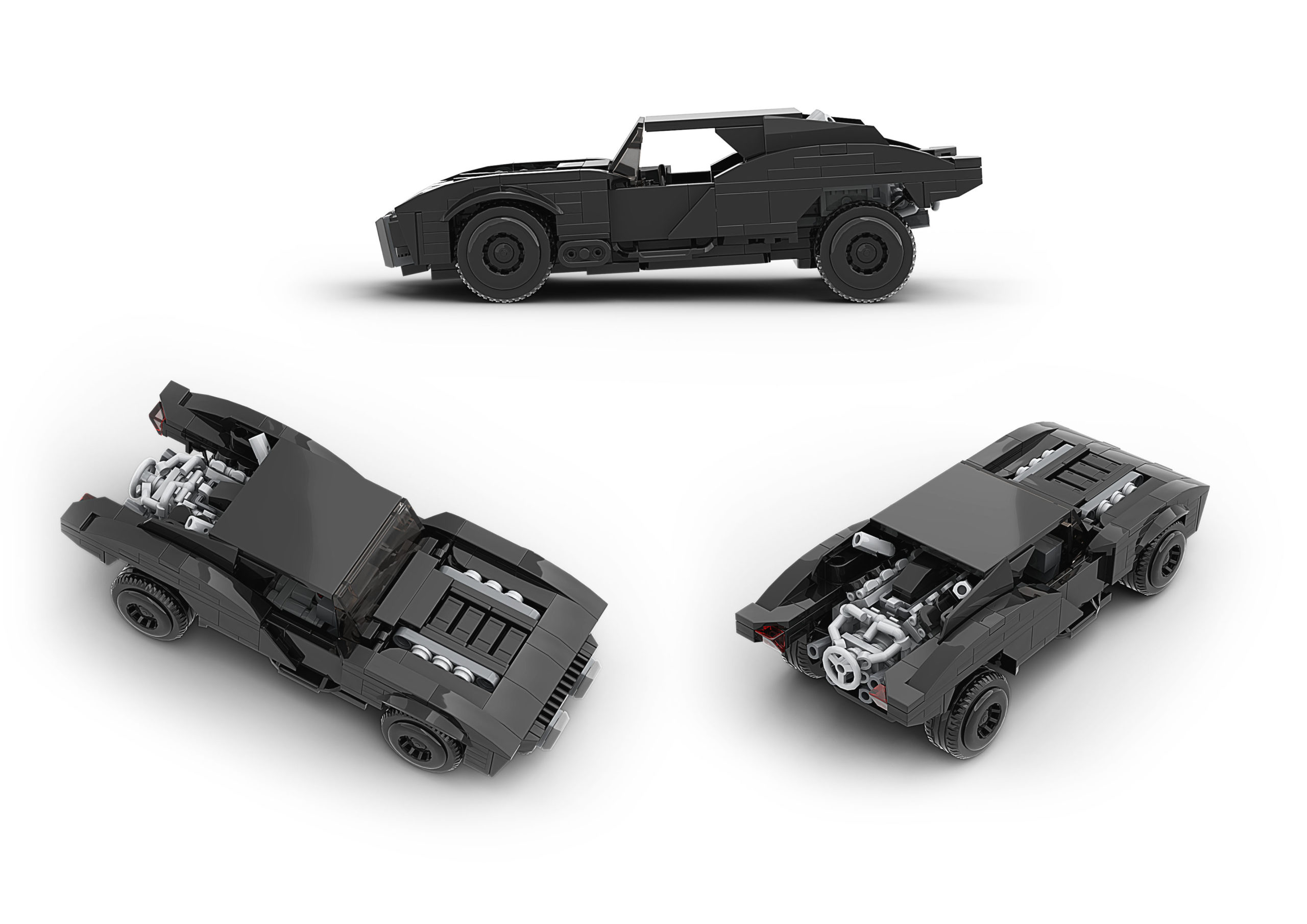 Batmobile 21 from BrickLink Studio LEGO MOC BATMAN